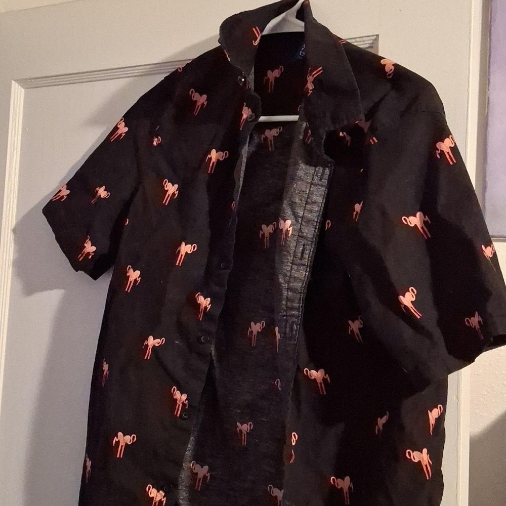 Mens Divided Button Down